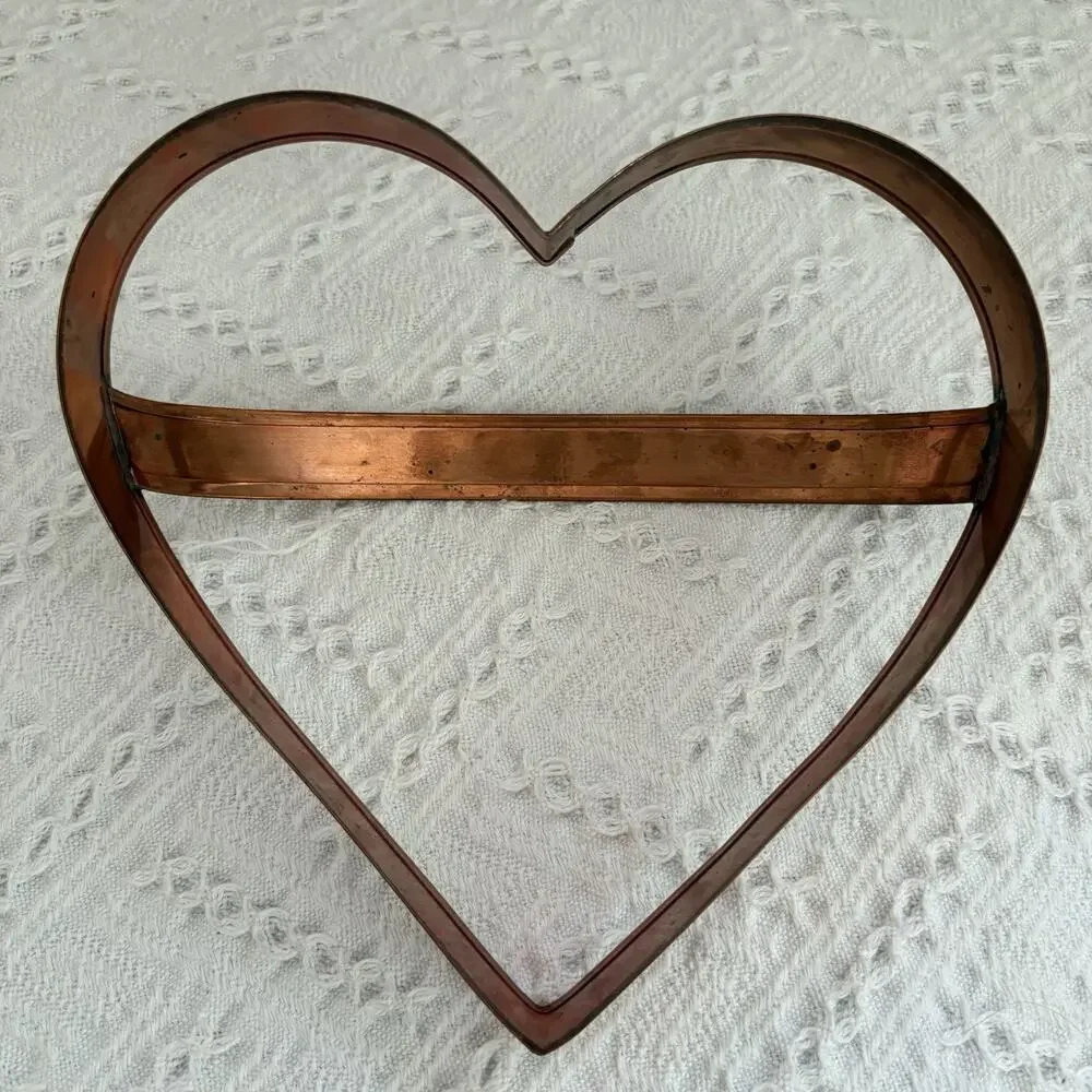 Vintage Braman Copper Cookie Cutter Extra Large 9